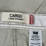 Levis Cargo Trousers - 32W 30L Beige Cotton