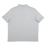 POLO RALPH LAUREN Mens Grey Short Sleeve Plain XL Cotton Blend Polo Shirt