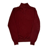 Tommy Hilfiger 1/4 Zip - Large Red Cotton