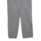 CARHARTT Mens Cotton Blend Grey Regular Straight Trousers W36 L32 Workwear