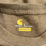 Carhartt T-Shirt - Large Brown Cotton