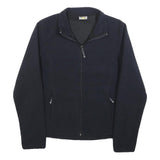 SWITCHER Womens Navy Blue Jacket M Polyester Zip Plain Casual Lightweight