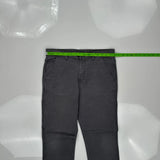 Age 16 Husky Unbranded Cargo Trousers - 32W 27L Grey Cotton