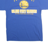 ALSTYLE Mens Blue Golden State Warriors T-Shirt M Short Sleeve Crew Neck NBA