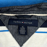 Tommy Hilfiger Striped Polo Shirt - XL Blue Cotton