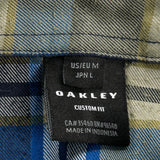 Oakley Checked Flannel Shirt - Medium Blue Cotton