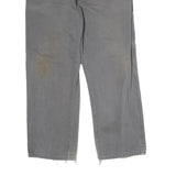 DICKIES Mens Jeans Grey Regular Straight Denim Medium W38 L32 Workwear