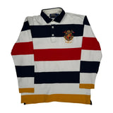 Polo By Ralph Lauren Striped Long Sleeve Polo Shirt - 2XL Multicoloured Cotton