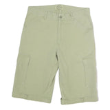 FOLLOW ME Mens Cotton Beige Cargo Shorts L W30 Utility Pockets