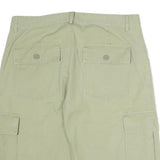 FOLLOW ME Mens Cotton Beige Cargo Shorts L W30 Utility Pockets