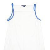 RALPH LAUREN SPORT Womens White & Blue Sleeveless Day Polyester Blend Dress XL