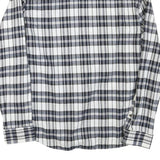 ORIGINAL PENGUIN Mens Blue & White Plaid Shirt XL Cotton Blend Casual Button-Up