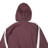HOLLOWAY Mens Maroon & White Lake Stevens Baseball Zip Jacket L Polyester