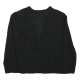 TONIGHT Womens Black Evening Jacket S Polyester Blend Textured Beaded Elegant