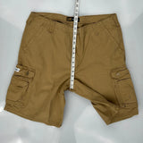 Lee Cargo Shorts - 38W 11L Brown Cotton