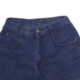 Womens Blue Cotton Denim Casual Shorts L W28 Summer Wear