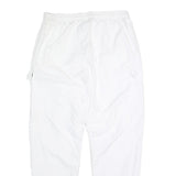 NIKE Mens Joggers White Blue Slim Tapered L W28 L25 Sportswear Casual