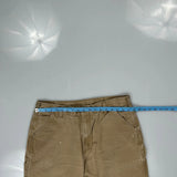 Carhartt Carpenter Trousers - 34W 29L Brown Cotton