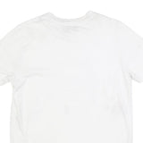 DIESEL Mens White Graphic T-Shirt L Short Sleeve Crew Neck Cotton Blend