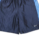 NIKE Mens Shorts Navy Blue & Blue Sports L W32 Lightweight Polyester Gym