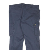 PINEWOOD Mens Cotton Blend Navy Blue Regular Fit Cargo Trousers W37 L27 Outdoor