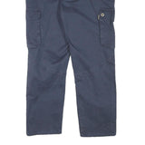 PINEWOOD Mens Cotton Blend Navy Blue Regular Fit Cargo Trousers W37 L27 Outdoor