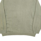 DETLEV ALBERS Mens Green Knit Bomber XL Suede Zip Jacket Retro Casual