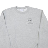 CHAMPION Mens Grey GSO Graduate Student Organization Crew Neck M Cotton