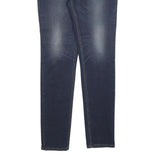 LEVI'S Womens Slim Dark Blue Denim Jeans W31 L34 Stretch Cotton Blend Zip