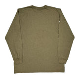 Dickies Long Sleeve T-Shirt - 2XL Green Cotton Blend