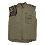 Scottish Greys Camo Denim Gilet - Large Khaki Cotton