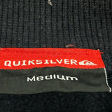 Quiksilver Spellout Sweatshirt - Medium Black Cotton