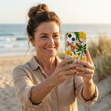 Seashell Tropics iPhone 14 Case - Lifestyle photo showing phone case in use