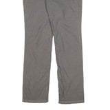RALPH LAUREN Womens Cotton Blend Grey Regular Straight Trousers W34 L34 Casual