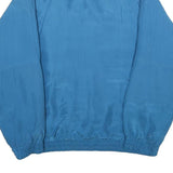 GREAT CAVALIER Womens Blue Silk Zip Jacket XL Woven Classic Style