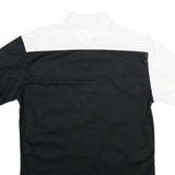 JUST REBEL Mens Black & White Abstract Pattern Cotton Shirt L Casual Button Up