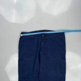 Carhartt Cargo Trousers - 38W 30L Blue Cotton