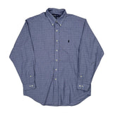 Yarmouth Ralph Lauren Checked Shirt - Large Blue Cotton