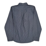 Levis Striped Shirt - Large Blue Cotton