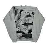 Fruit Of The Loom Graphic Sweatshirt - XL Grey Cotton Blend