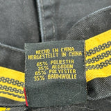 Cat Double Knee Cargo Trousers - 34W 32L Black Cotton