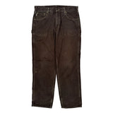 Carhartt Double Knee Carpenter Pants - 36W 34L Brown Cotton