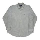Ralph Lauren Checked Shirt - XL Blue Cotton