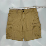 Tommy Hilfiger Cargo Shorts - 34W 9L Khaki Cotton