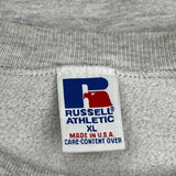 Green Wave Russell Athletic College Sweatshirt - XL Grey Cotton Blend