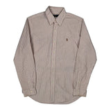 Ralph Lauren Striped Shirt - Medium Red Cotton
