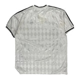 Adidas Striped Football Shirt - XL Black Polyester