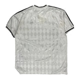 Adidas Striped Football Shirt - XL Black Polyester