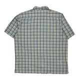 Dickies Checked Short Sleeve Shirt - XL Blue Cotton Blend