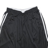 ADIDAS Mens Black Casual Polyester Shorts M W28 Sportswear Three Stripes